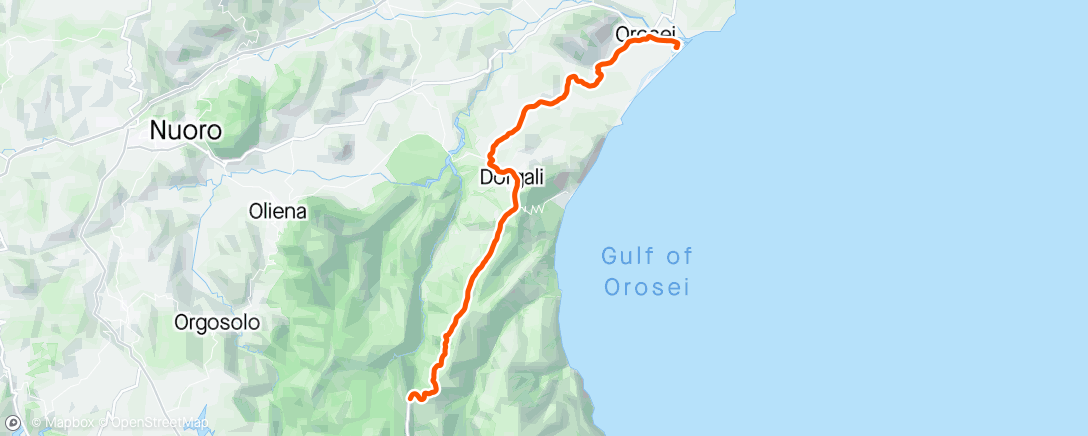 Mapa da atividade, GiroSardegna stage 6