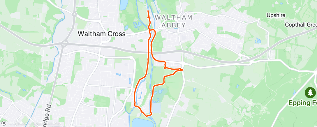Map of the activity, Lunch Walk