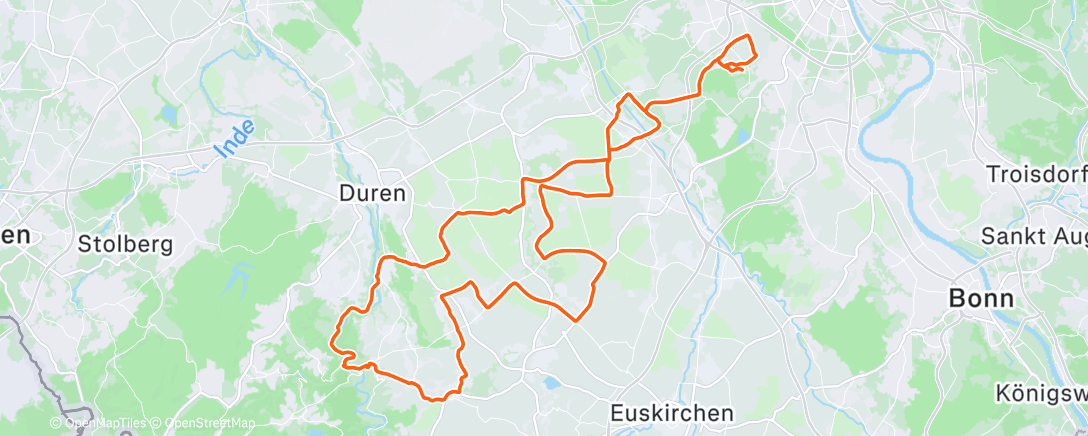 Mapa da atividade, Radfahren ❄️