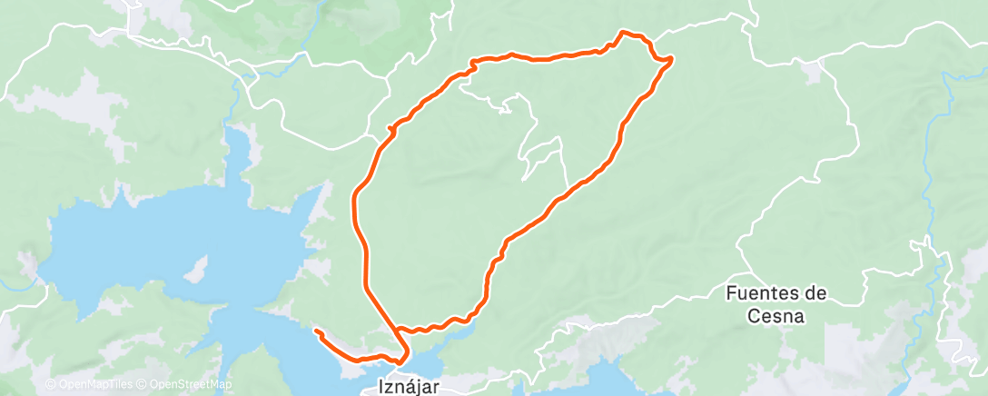 Map of the activity, Lunch Ride