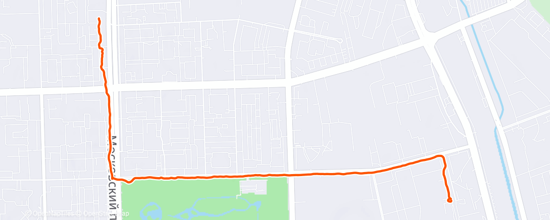 Map of the activity, Утренняя прогулка