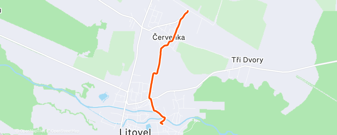 Map of the activity, Afternoon Walk