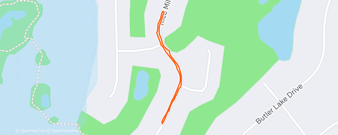 Map of the activity, Evening Walk