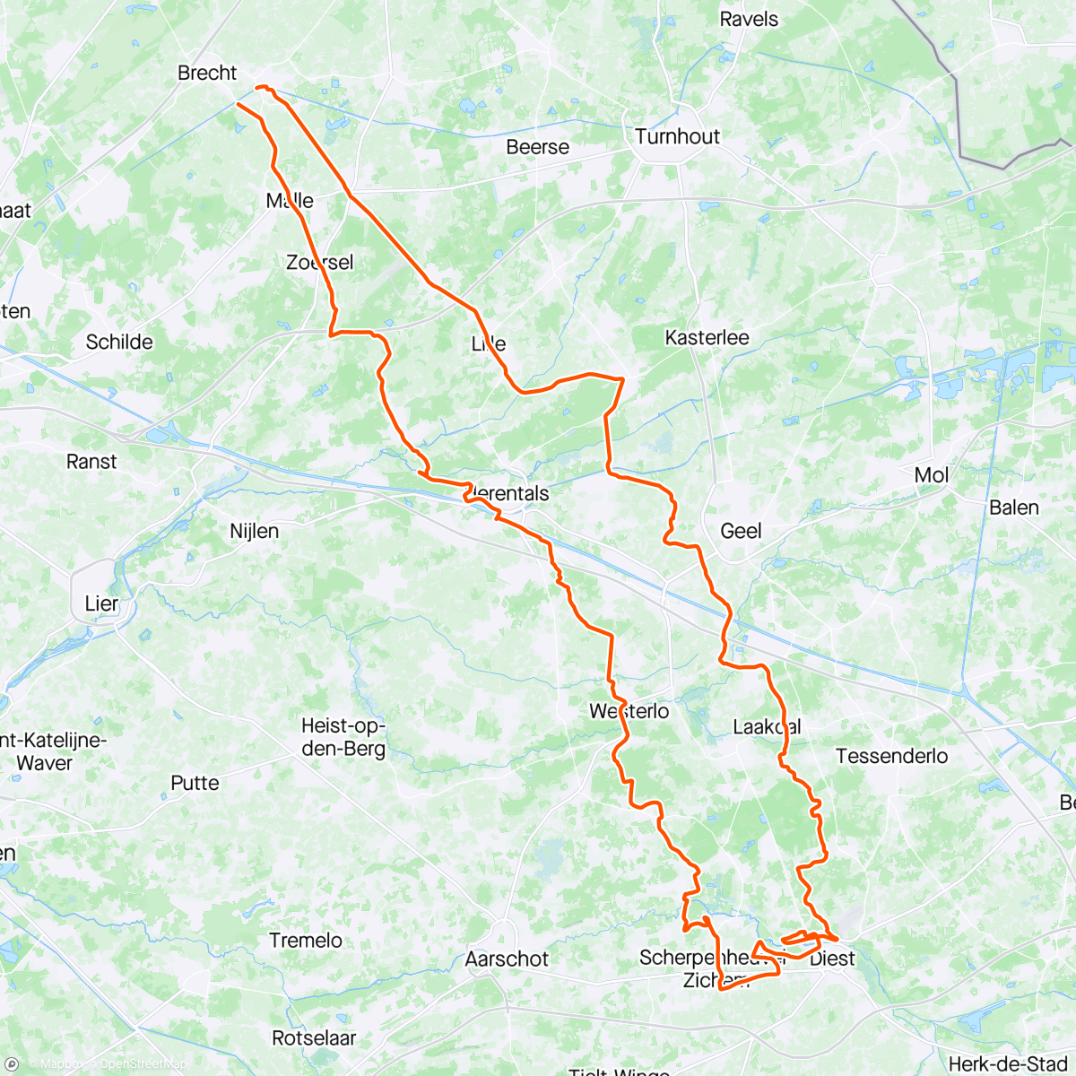Map of the activity, Scherpenheuvel 💜🕯️⛪️🕯️💜