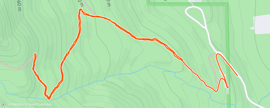 Map of the activity, Afternoon Walk
