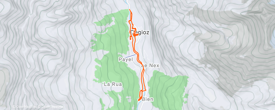 Карта физической активности (Sessione di sci nordico mattutina)