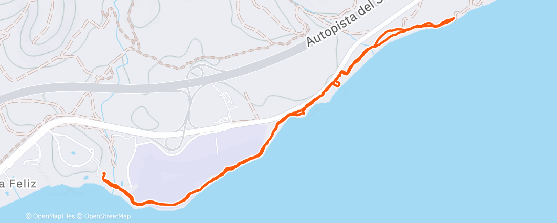 Map of the activity, Lunch Walk