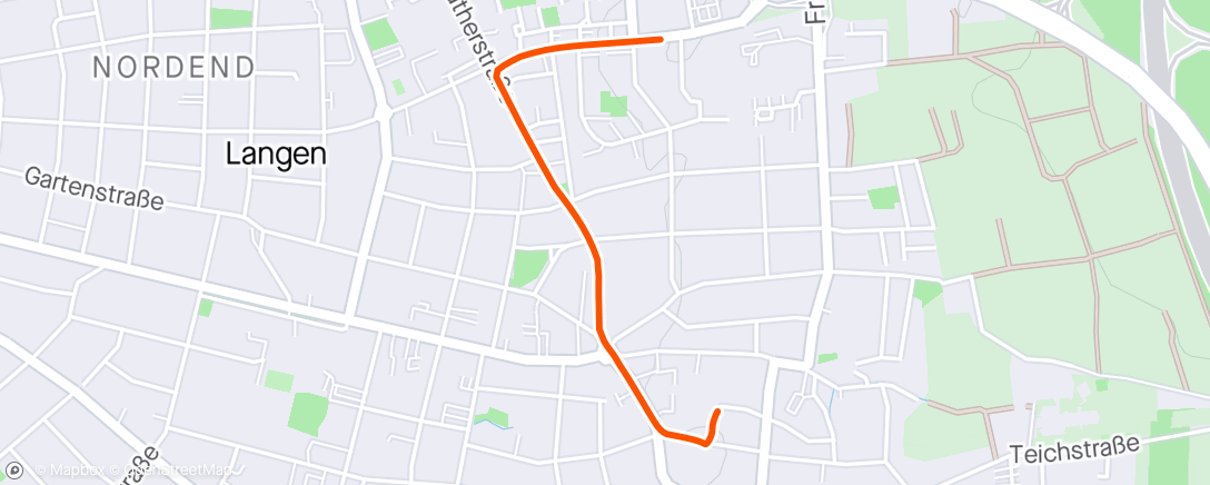 Map of the activity, Abendtraining