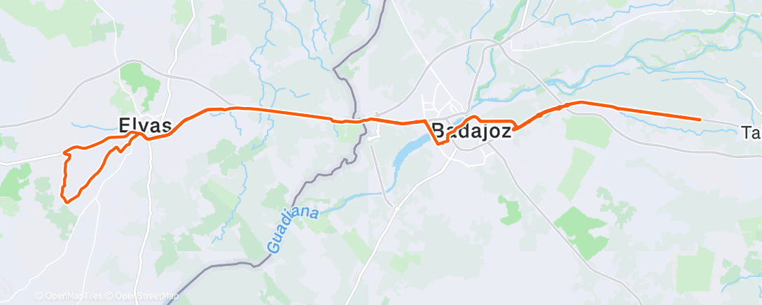 Map of the activity, Rapha Festive 500 #1 (80/500 km)