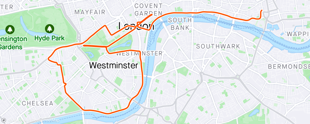 Map of the activity, Zwift - Group Ride: Vikings Valhalla Recovery Ride  (D) on Greater London Flat in London