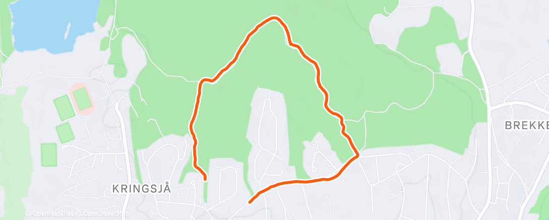 Map of the activity, Luke 3: Rolig Grinda-Koll