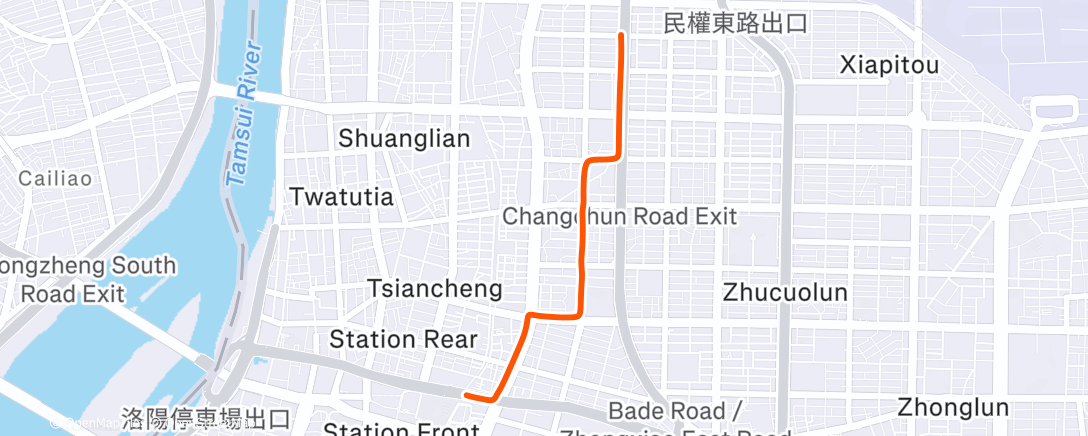 Карта физической активности (Afternoon Ride)