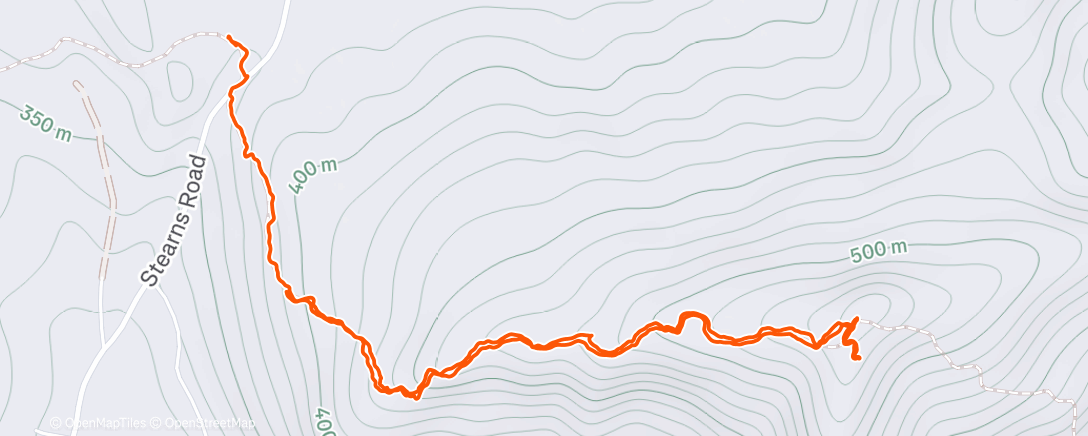 Карта физической активности (Cute little hike)