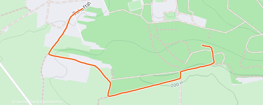 Map of the activity, Spaziergang am Nachmittag