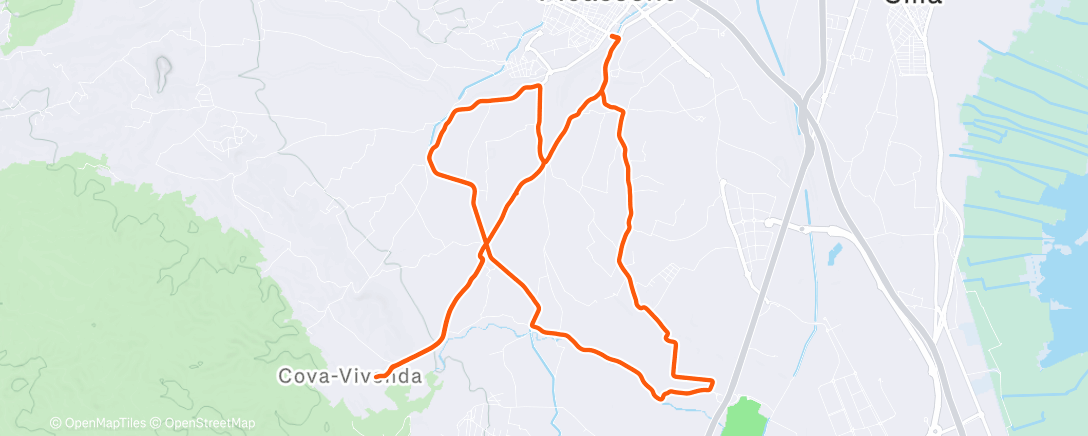 Map of the activity, Morning Ride