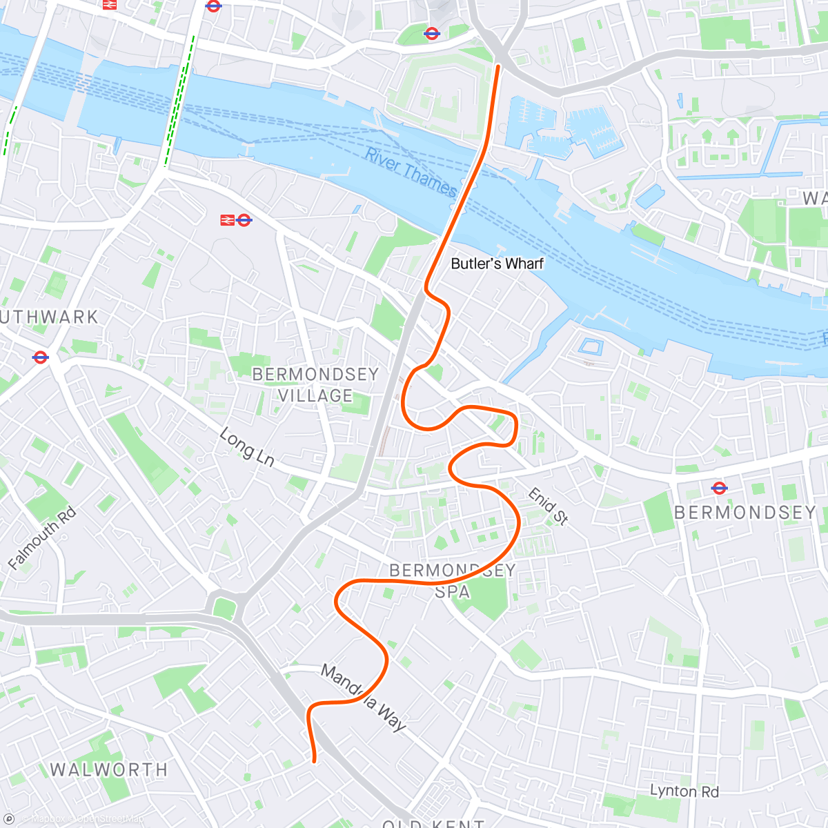 Map of the activity, Zwift - Race: Zwift Insider Tiny Race (3 of 4) (B) on London Loop Reverse in London