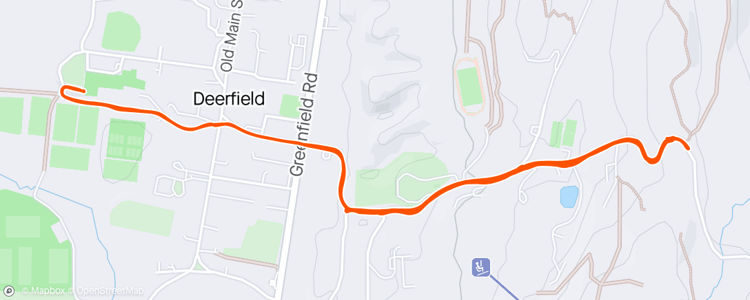 Map of the activity, 5/15/2024 More hill repeats