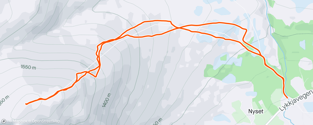 Kaart van de activiteit “Skogshorn rando”