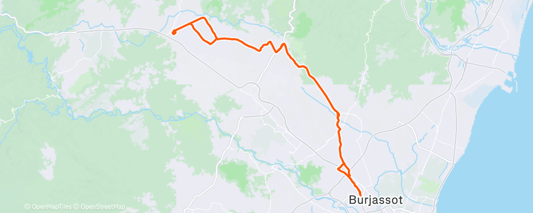 Карта физической активности (Bicicleta por la mañana)