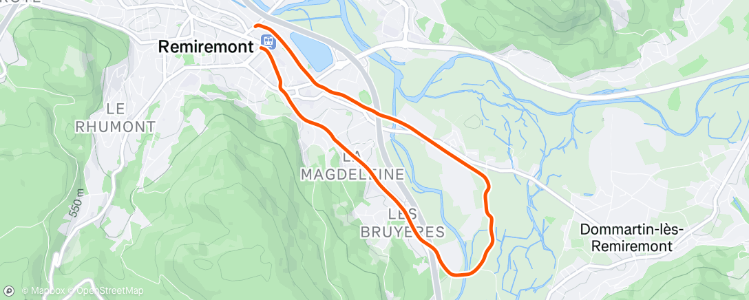 Map of the activity, A jeun