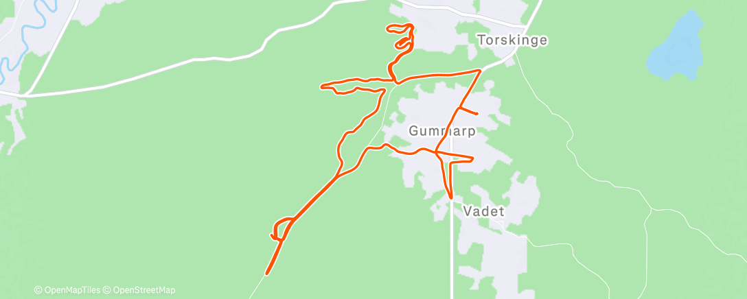 Map of the activity, Afternoon Mountain Bike Ride