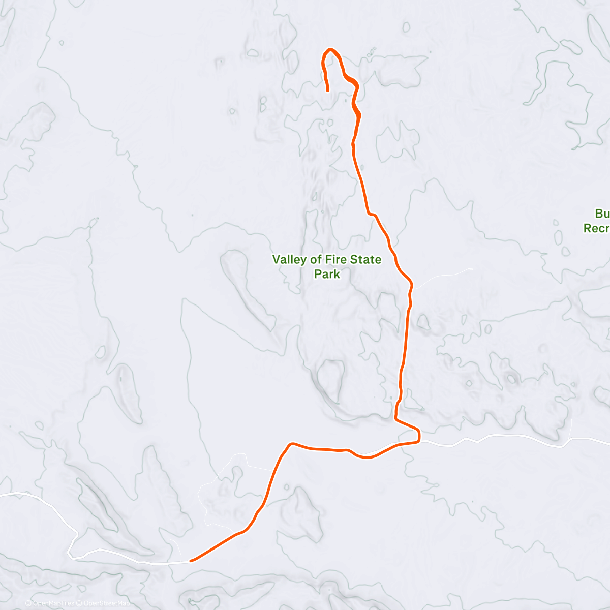Map of the activity, ROUVY - Valley of Fire | Nevada | USA