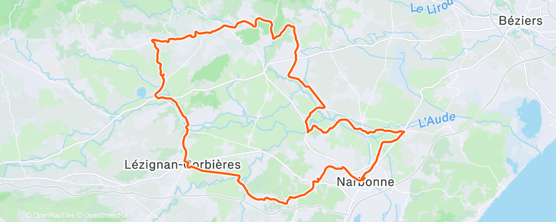 Map of the activity, Sortie l'après midi G1