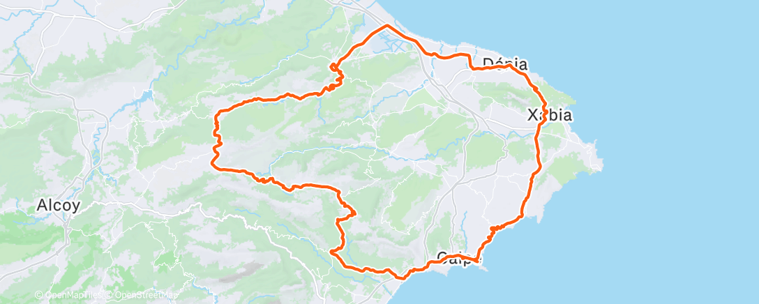 Карта физической активности (Morning Ride)