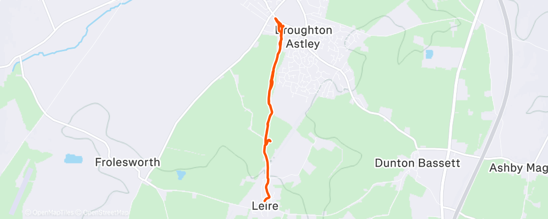 Map of the activity, Afternoon Walk