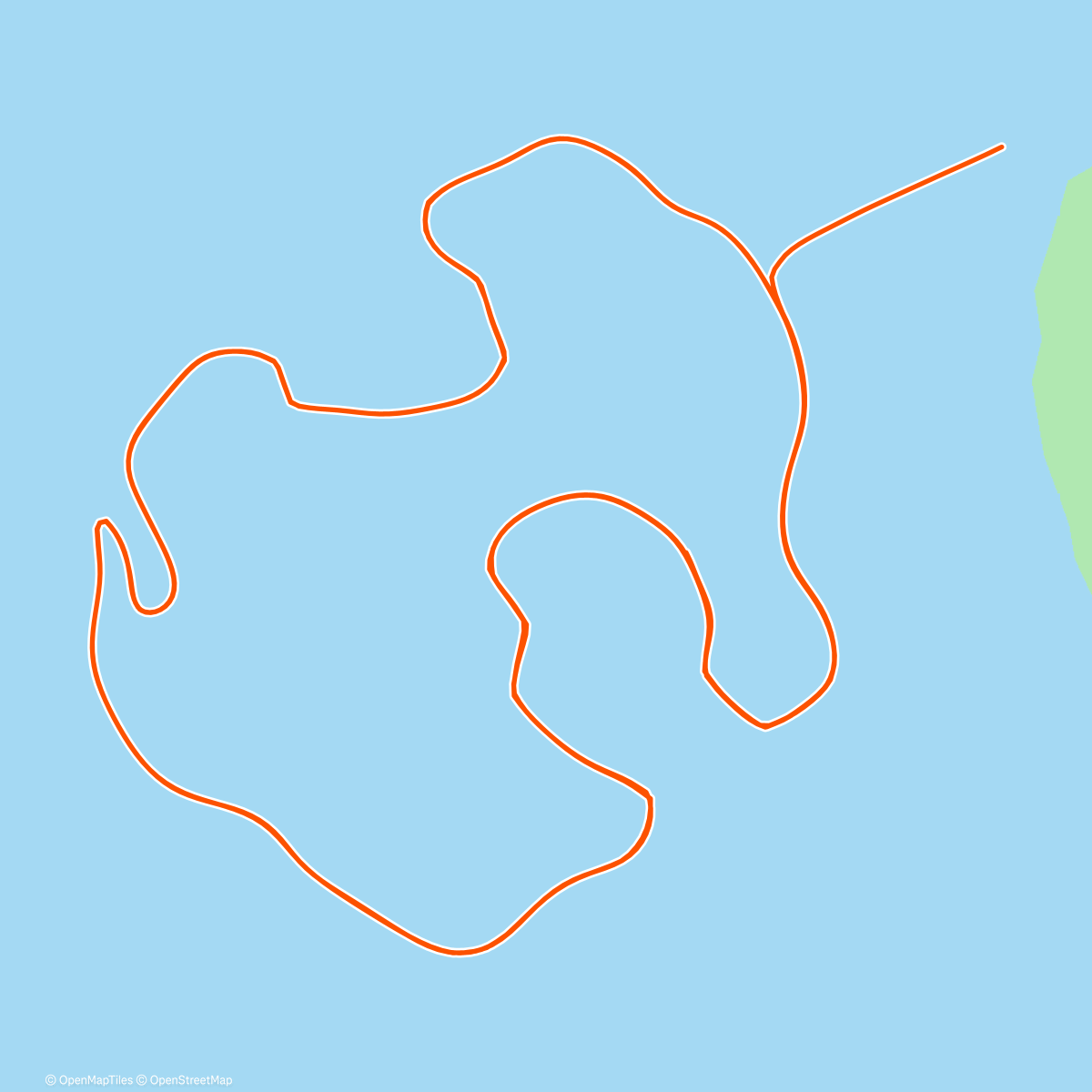 Mapa da atividade, Zwift - Volcano Circuit in Watopia