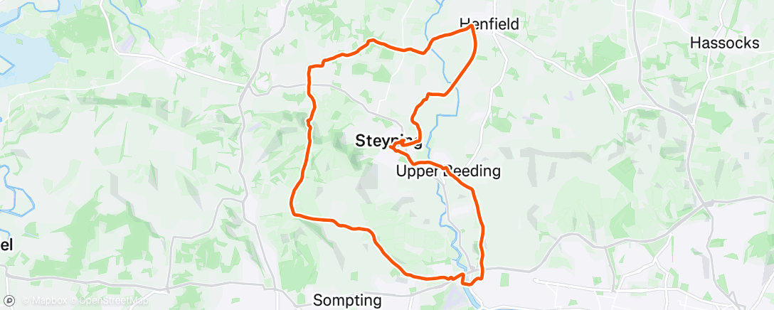Map of the activity, Evening mtb Ride with Ross and Dan.