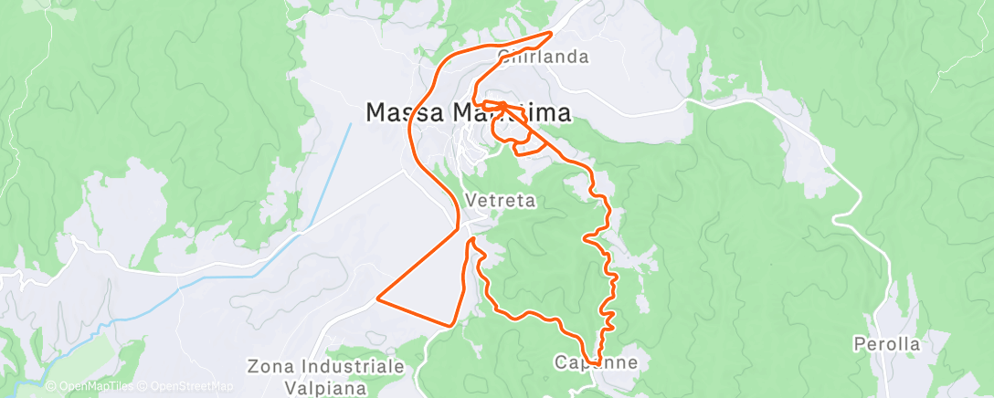 Map of the activity, 1 ora d’acqua