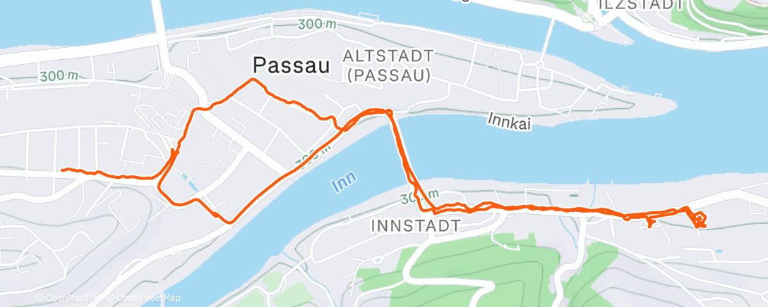 Map of the activity, Mittagspaziergang