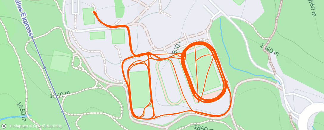 Map of the activity, Morning Run