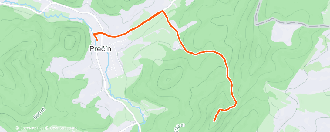 Карта физической активности (Lunch Trail Run)