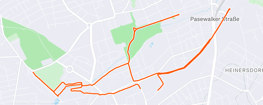 Map of the activity, Morning Run