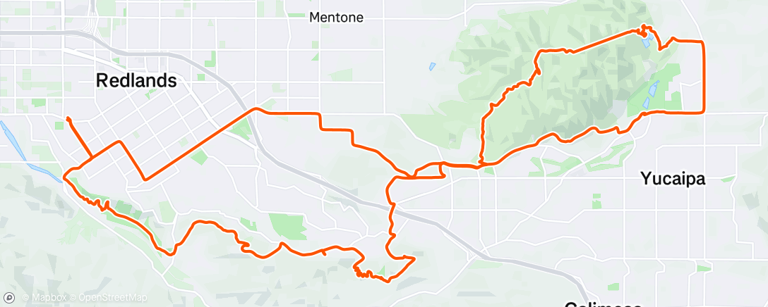 Map of the activity, Redlands Gravelin Solo