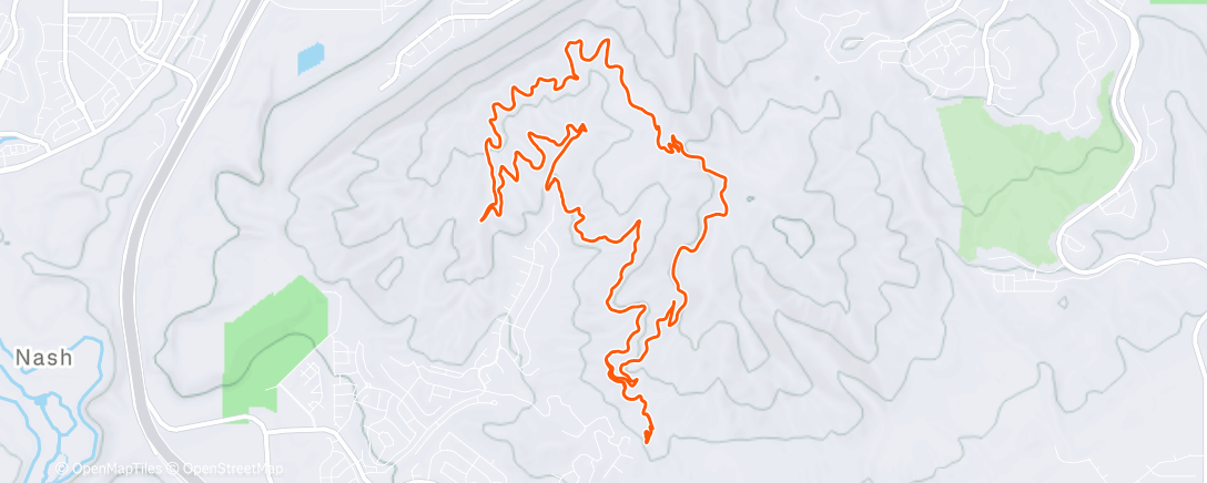 Map of the activity, Afternoon Mountain Bike Ride