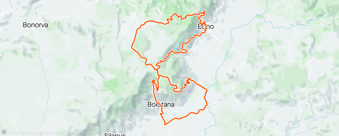 Map of the activity, Amazing riding in the center of Sardinia 🇮🇹