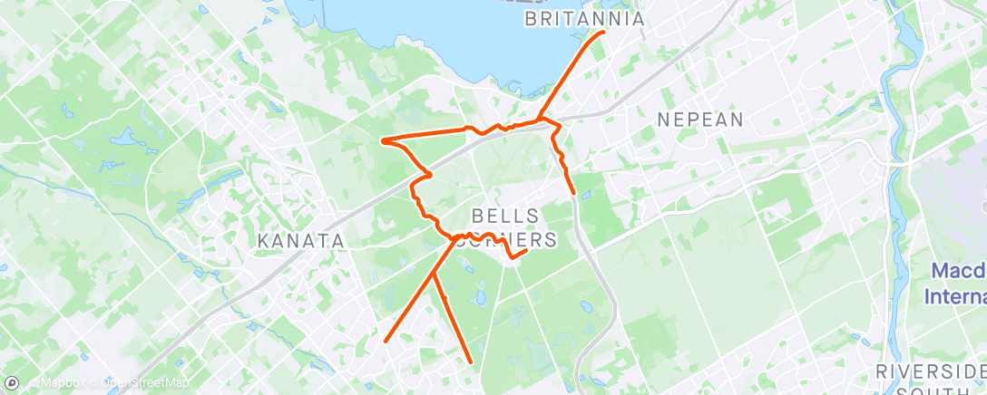 Map of the activity, Local Pathway Ride