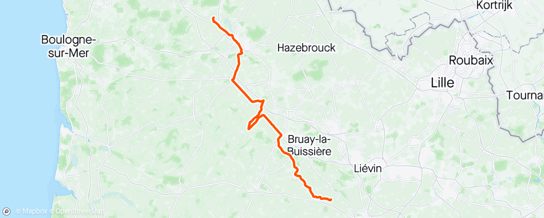 Map of the activity, 2024-04-29Ride