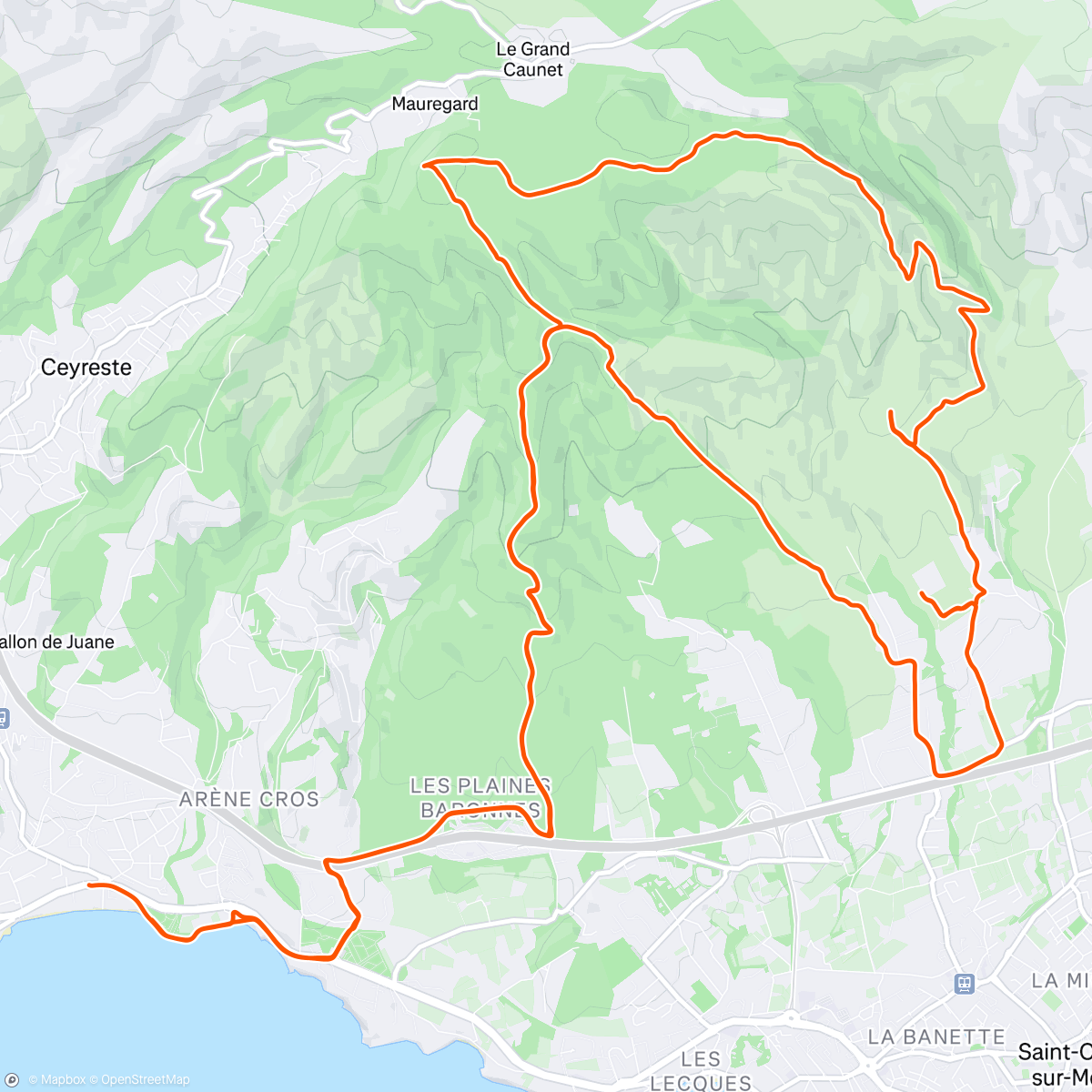 Mappa dell'attività Marathon à Tâtons : Jour 5/7 👣