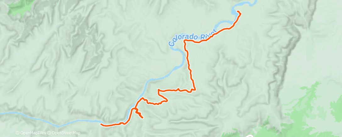 Карта физической активности (GCNP Escalante Route)