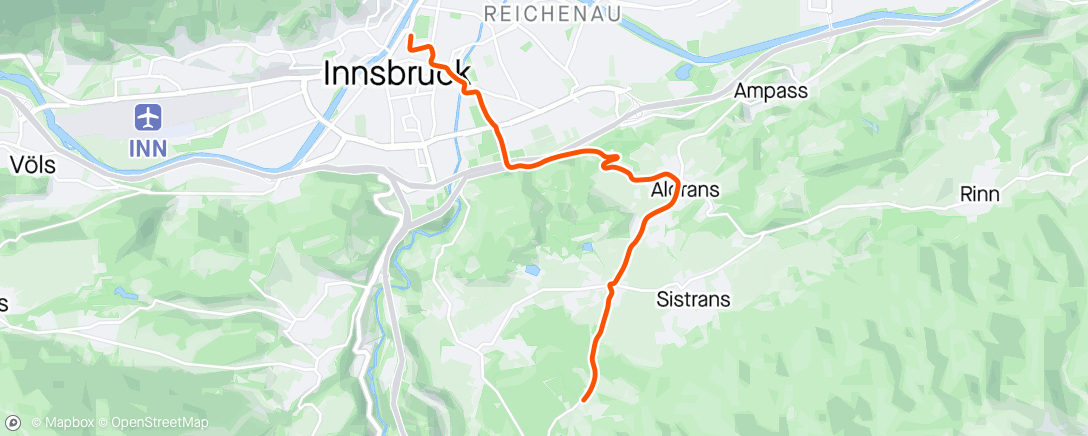 「Zwift - 20-40's in Innsbruck」活動的地圖