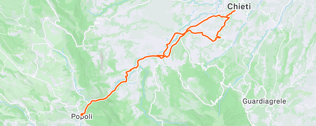 Mapa de la actividad (Pedalata dell'ora di pranzo)