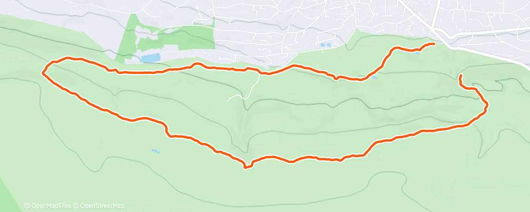 Map of the activity, Afternoon Run 🐕