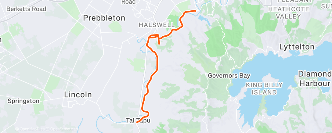 Map of the activity, Morning Ride