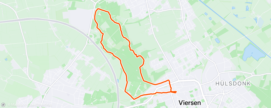 Map of the activity, Abendlauf