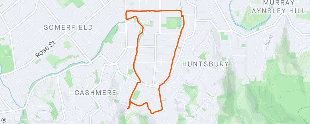 Map of the activity, Run with Binky