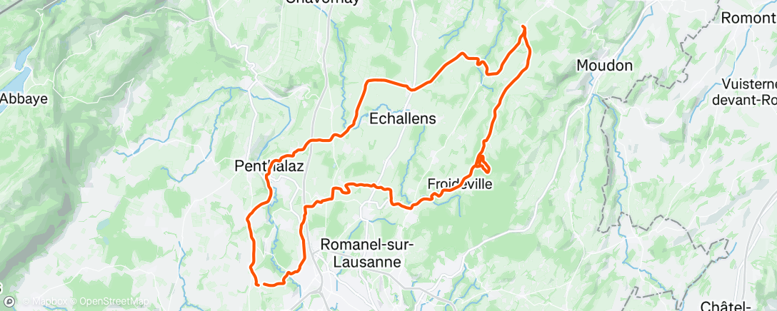 Map of the activity, Windy fun in Gros de Vaud
